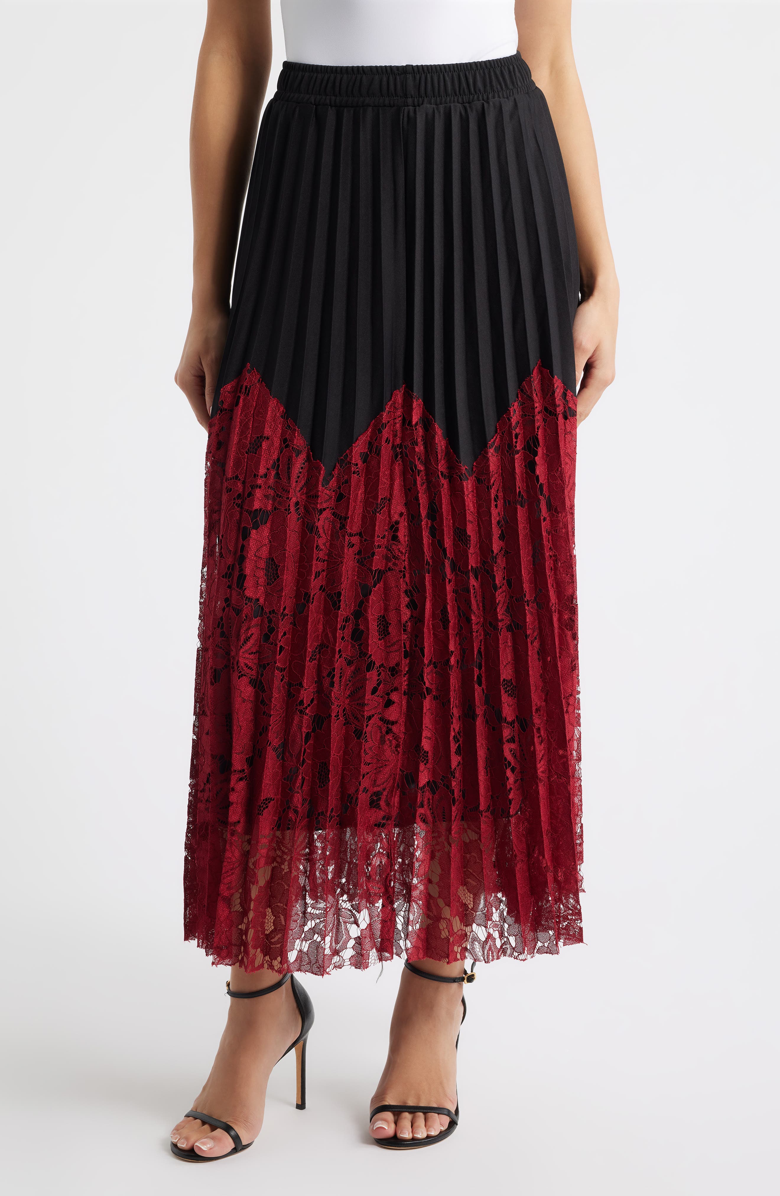 Renly Pleated Lace Skirt - image 3