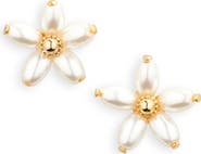 Kate Spade New York fresh squeeze faux pearl flower stud earrings