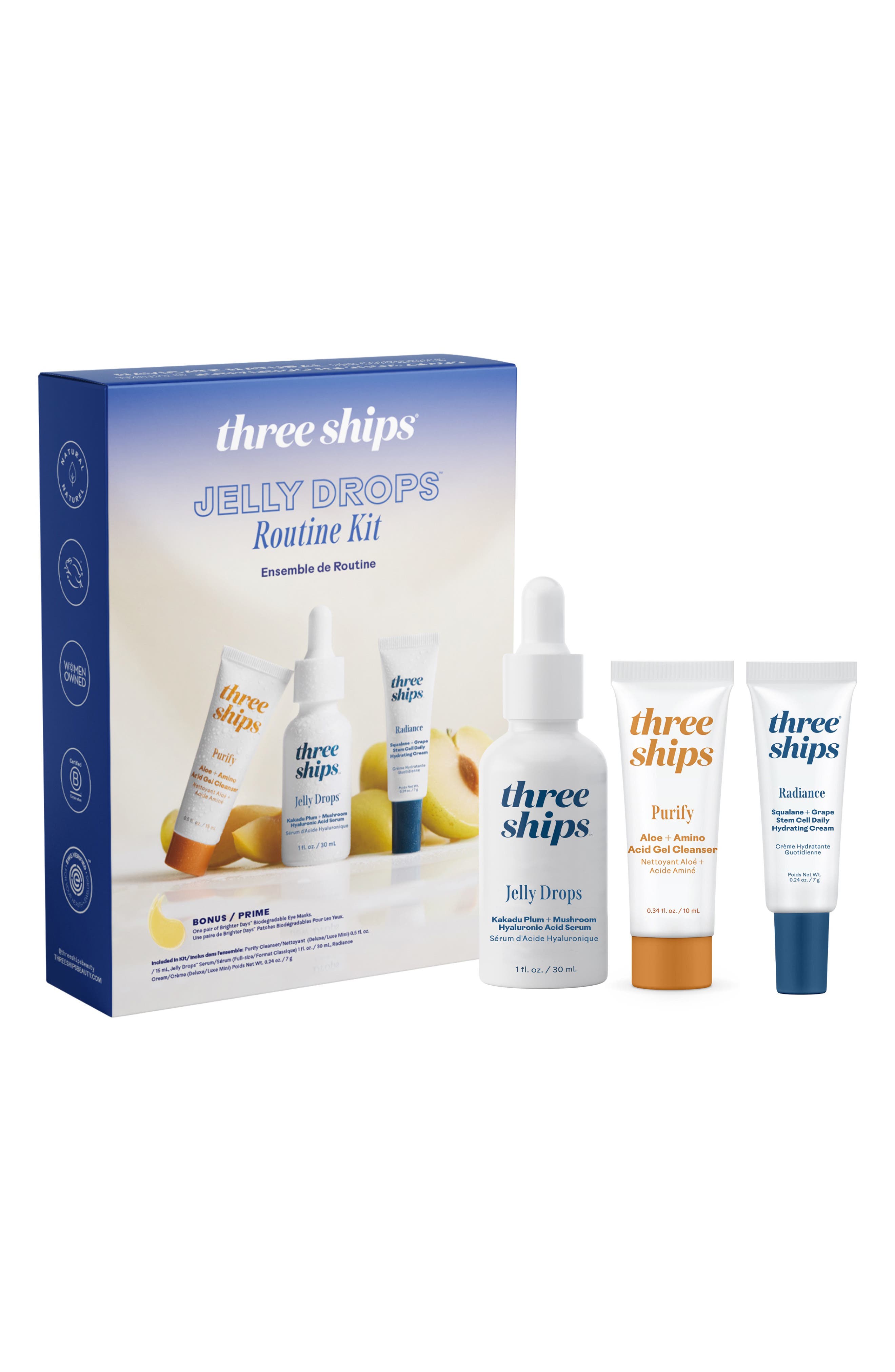 Three Ships Jelly Drops 4-Piece Routine Kit 