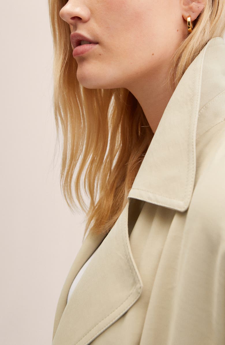 MANGO Belted Trench Coat, Alternate, color,