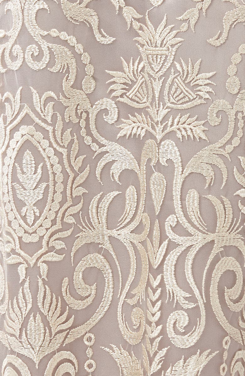 JS Collections Embroidered Lace Evening Dress, Alternate, color, 