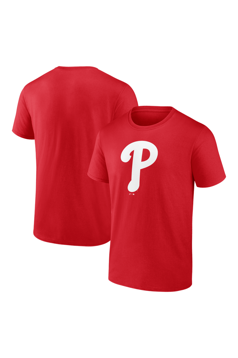 Men's Logo Athletic Red Philadelphia Phillies Official Logo T-Shirt, Main, color, Red