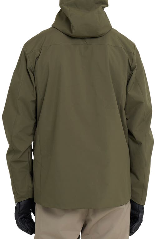 Quiksilver Quest Stretch Water Repellent Jacket In Green