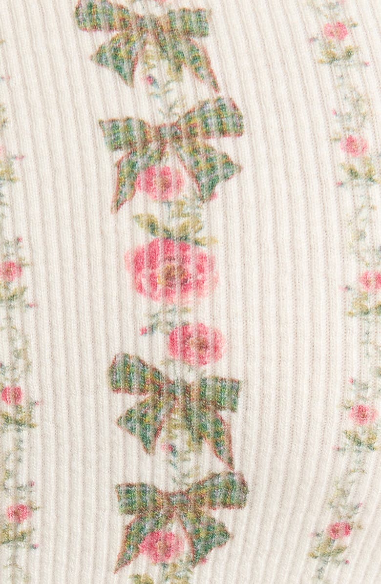 KILO BRAVA Print Flare Leg Pajama Pants, Alternate, color, Heirloom Rose