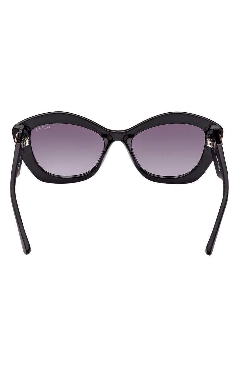 GUESS 54mm Gradient Cat Eye Sunglasses, Alternate, color, 