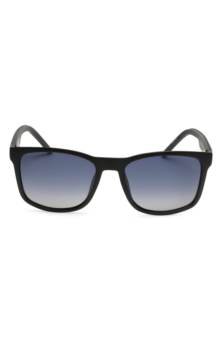 Timberland 56mm Polarized Square Sunglasses, Main, color, 