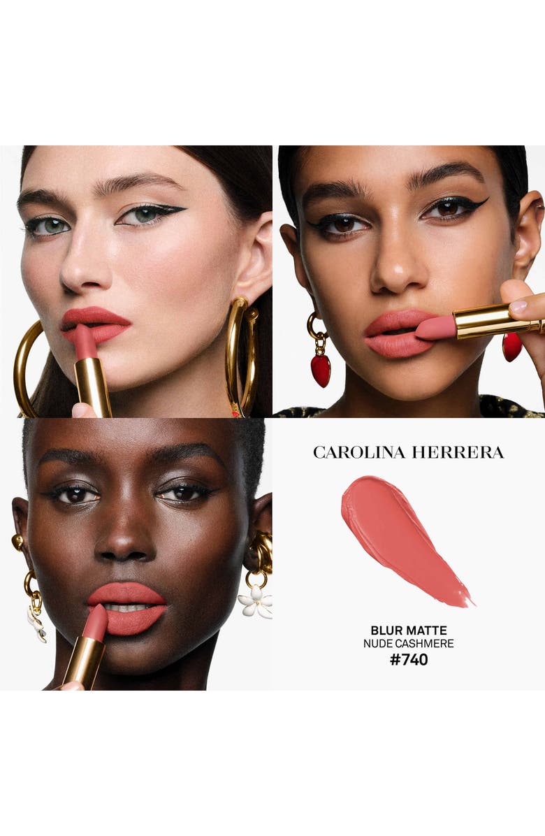 Carolina Herrera Fabulous Kiss Blur Matte Refillable Lipstick, Alternate, color, 740 Nude Cashmere