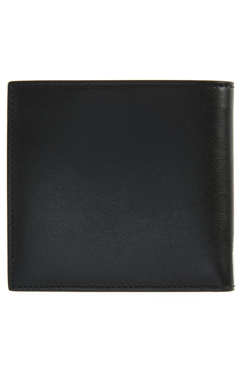 McQueen Alexander McQueen Graffiti Logo Leather Bifold Wallet, Alternate, color, 