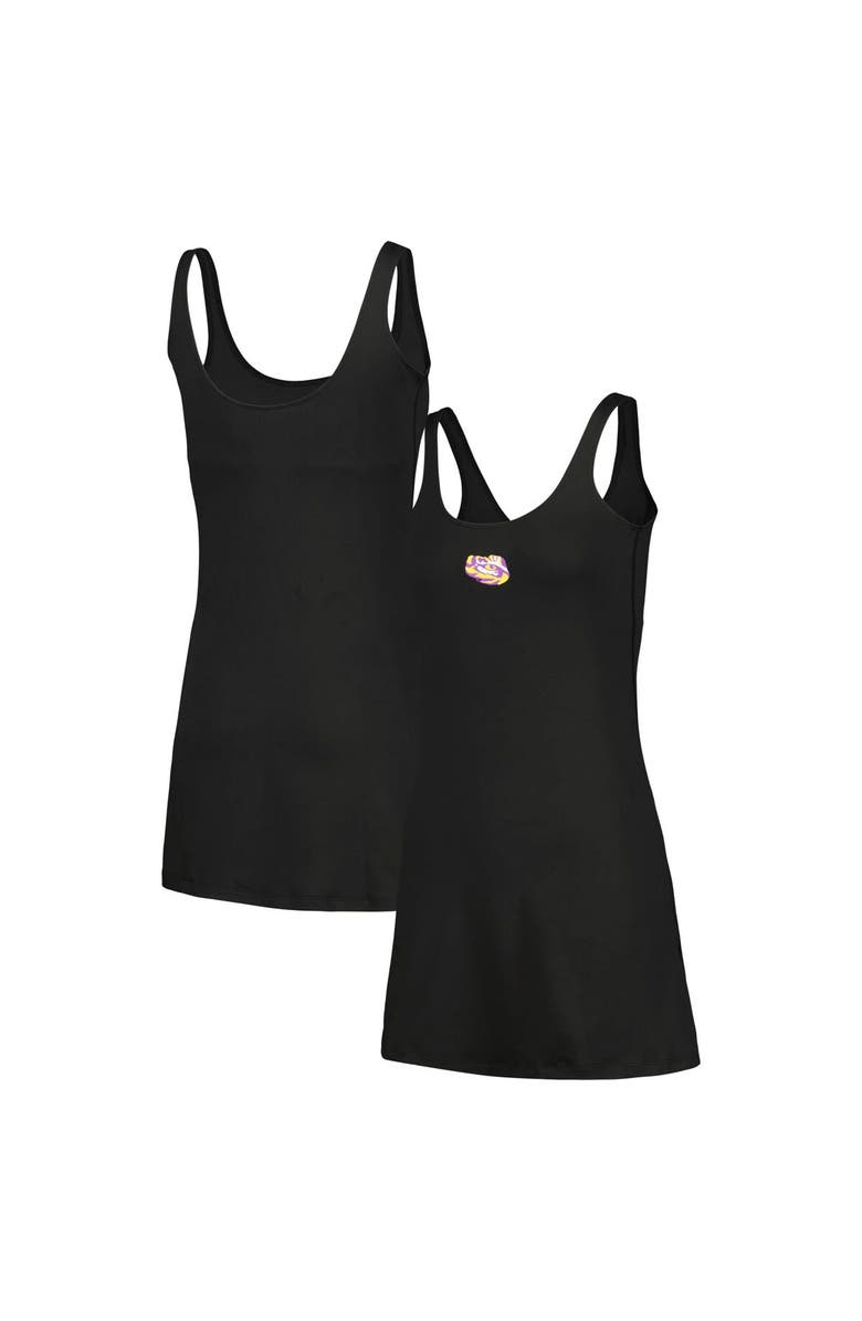 ZOOZATZ Women's ZooZatz Black LSU Tigers Logo Scoop Neck Dress, Main, color,