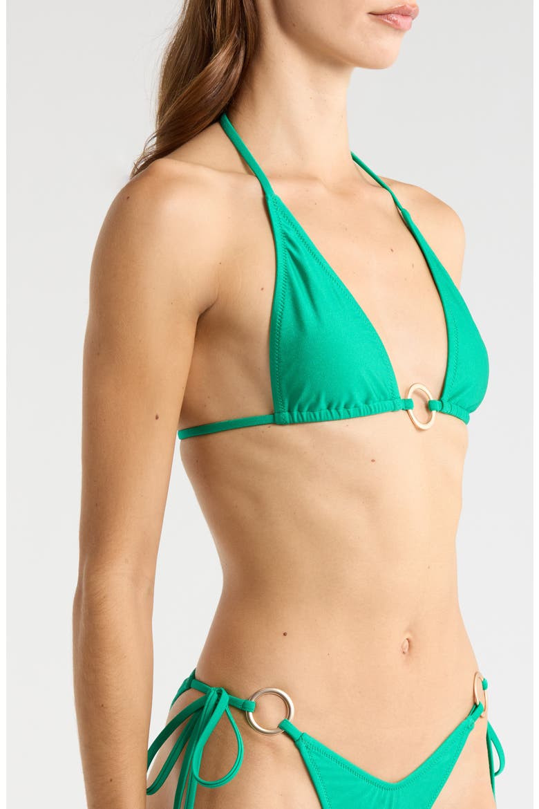 Ring Halter Bikini Top, Alternate, color, ISLAND LUSH