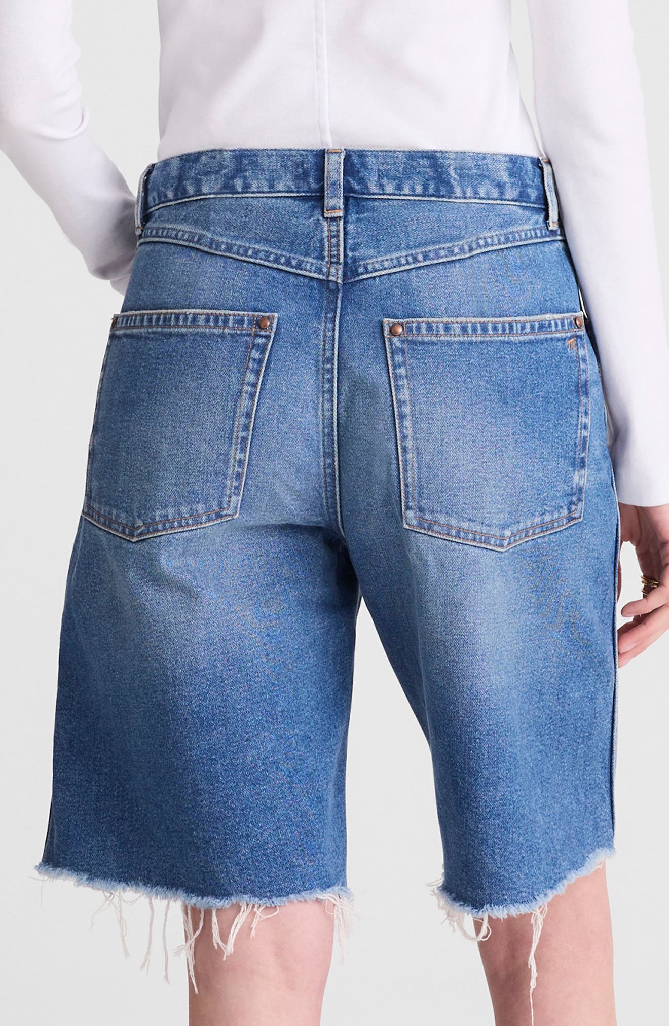 Madewell The Essex Long Baggy Denim Shorts (Women) | Nordstrom