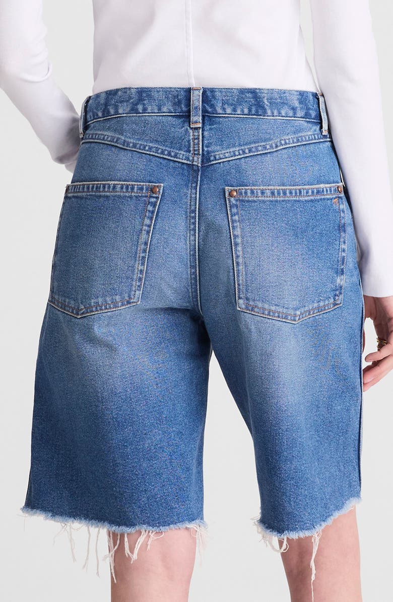 Madewell The Essex Long Baggy Denim Shorts, Alternate, color, Retro Bright Wash
