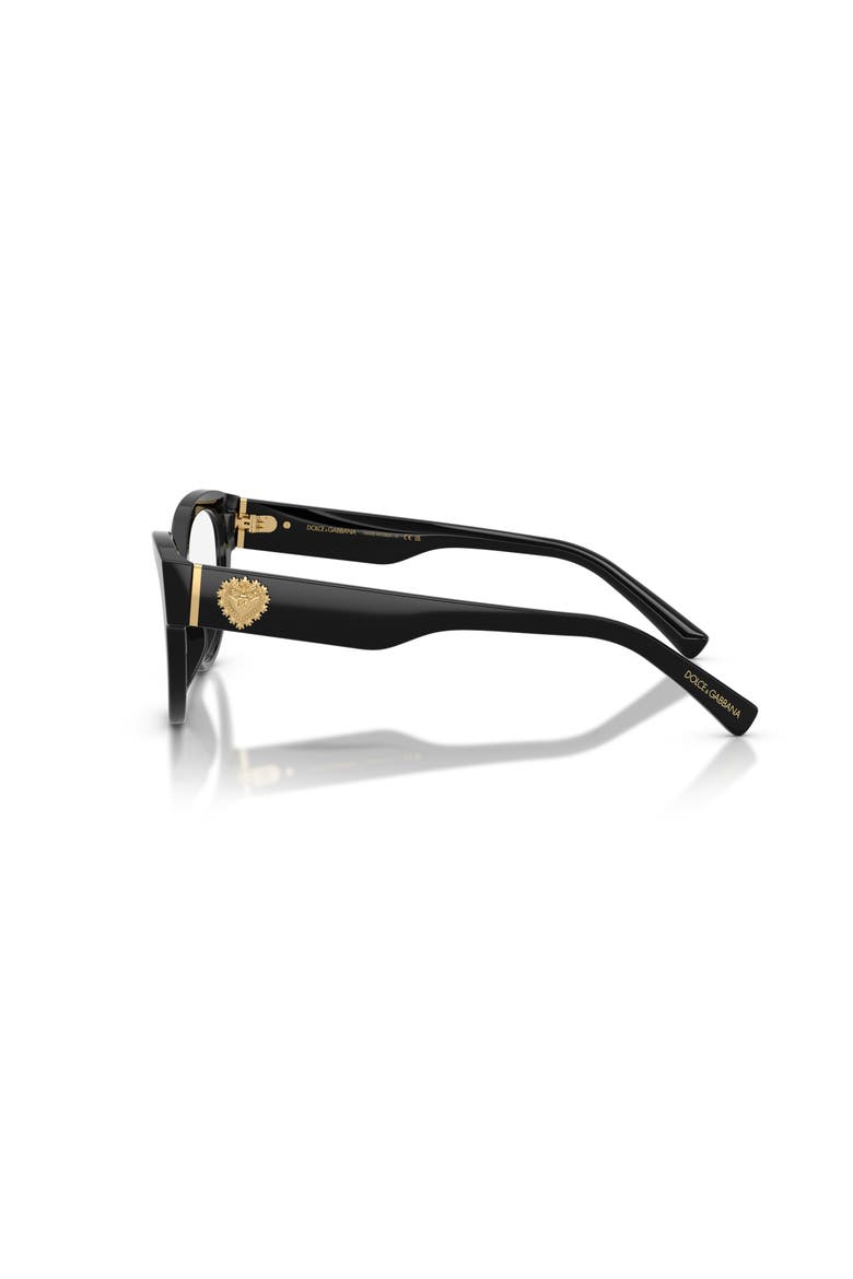 52mm Cat Eye optical glasses, Alternate, color, Black