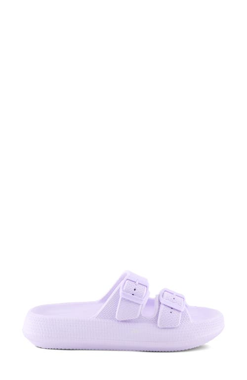 Flexus By Spring Step Bubbles Waterproof Slide Sandal In Lilac