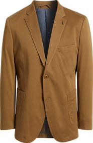 Johnston & Murphy Brown Microprint Stretch Cotton Sport Coat