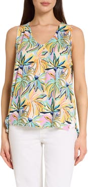 CARIBBEAN JOE Pleat Front Tank