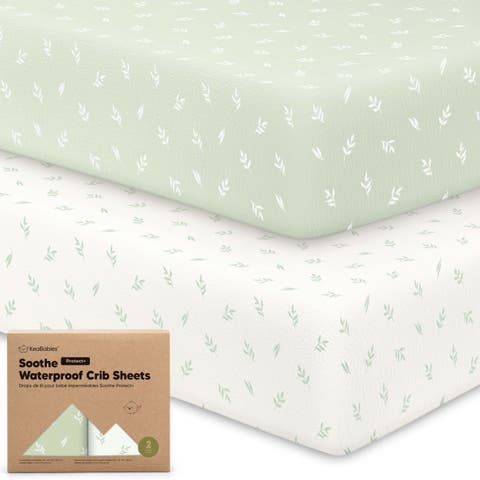 2-Pack Soothe [Protect+] Waterproof Crib Sheets