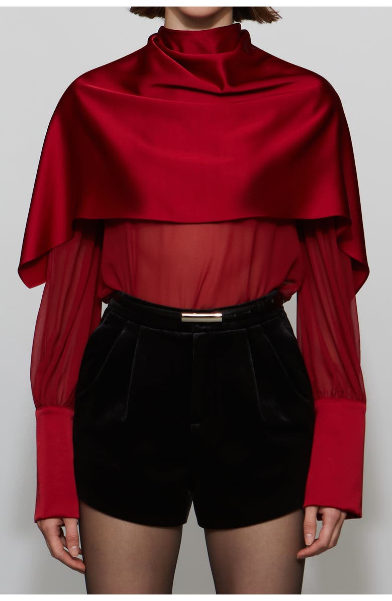 Et Ochs Aurelia Top, Alternate, color, Lipstick Red