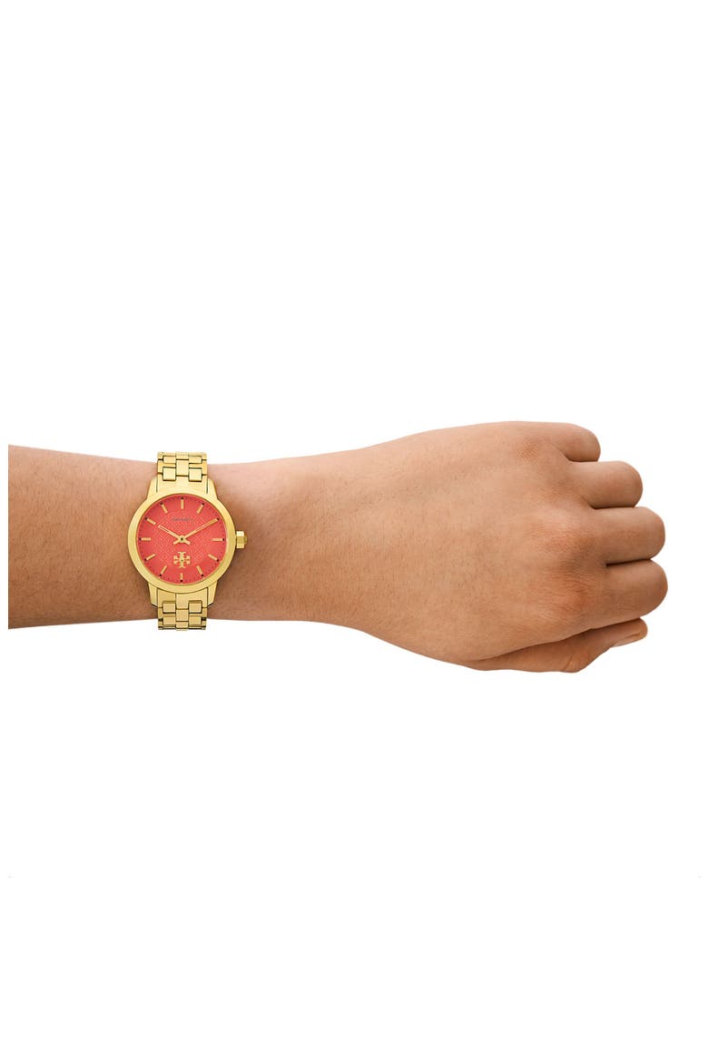 The Tory Bracelet Watch, 34mm, Alternate, color, GOLD