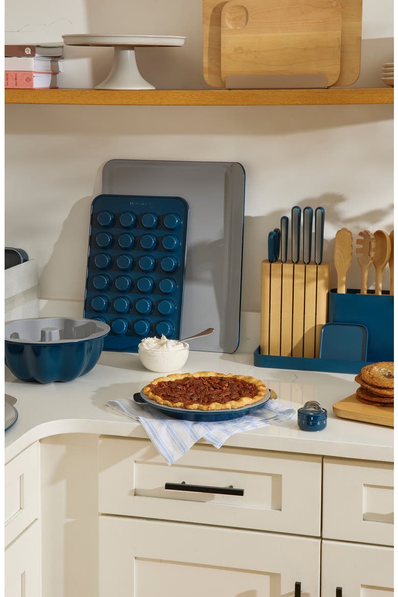 Nontoxic Ceramic 5-Piece Bakeware Set, Alternate, color, BLACK/ GOLD