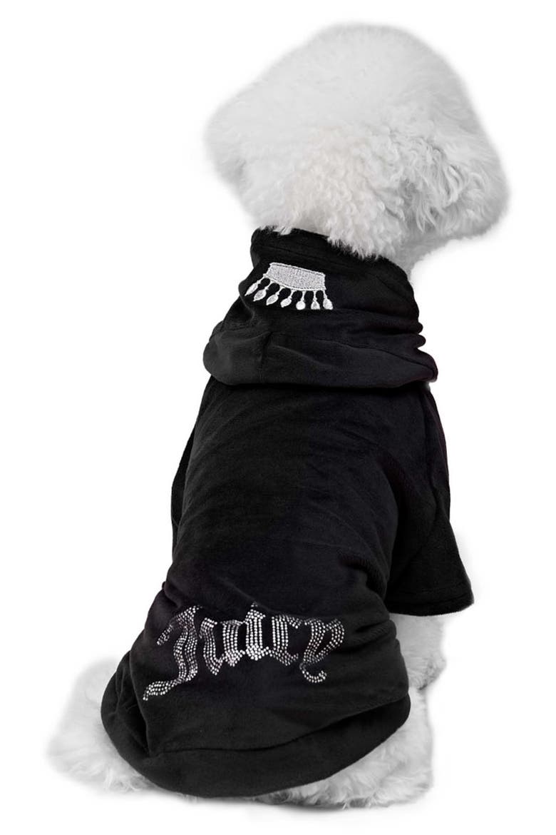 Velour Dog Tracksuit, Main, color, BLACK
