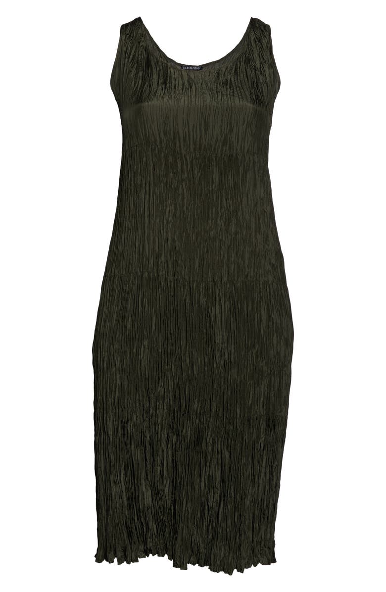 Eileen Fisher Crushed Silk Tiered Midi Dress, Alternate, color,