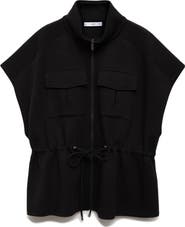 MANGO Short Sleeve Adjustable Waist Jacket