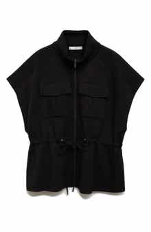 MANGO Short Sleeve Adjustable Waist Jacket