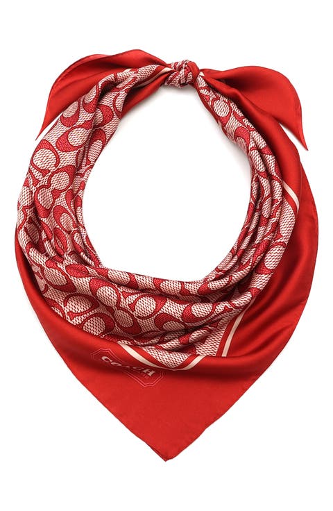 Vintage Signature C Silk Scarf