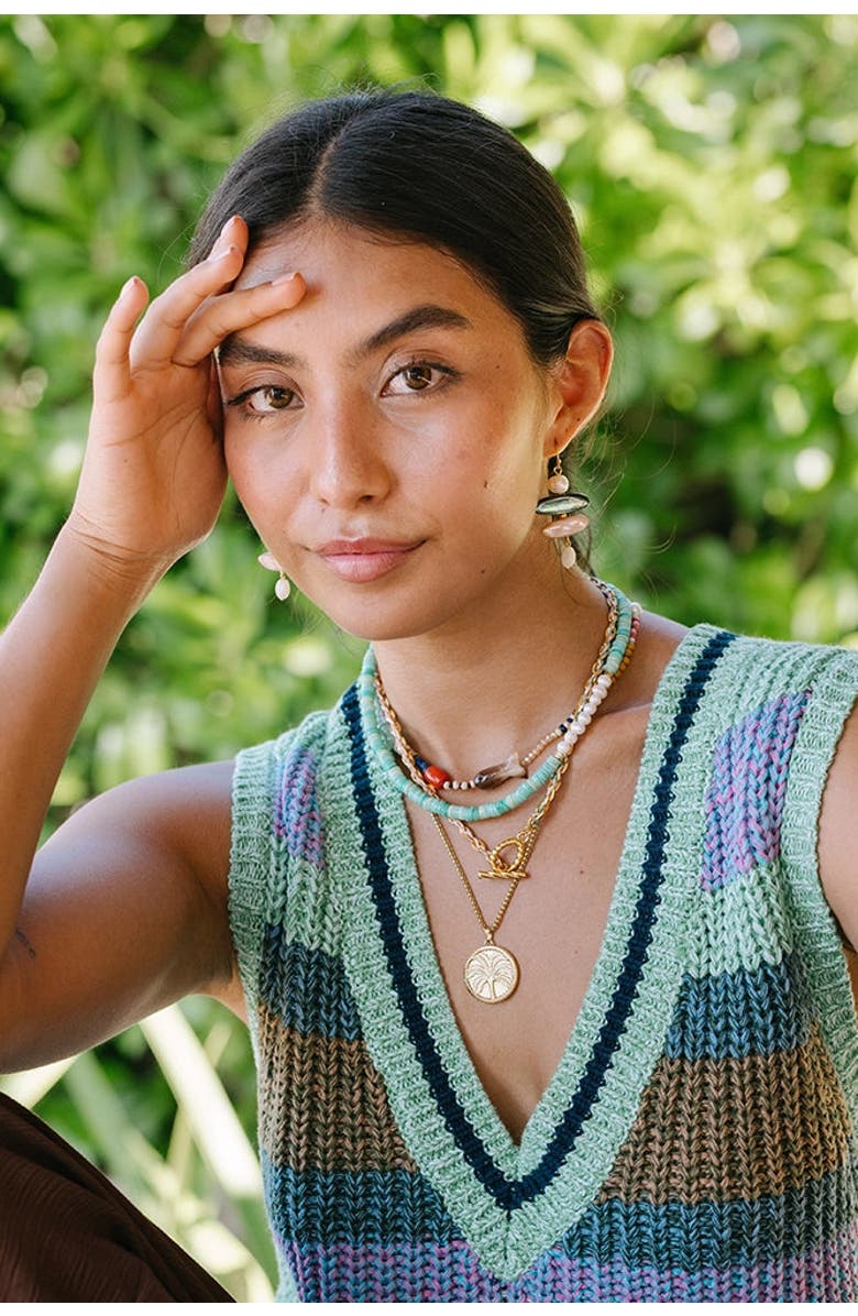 Noonday Collection Surf Side Necklace, Alternate, color, Multi