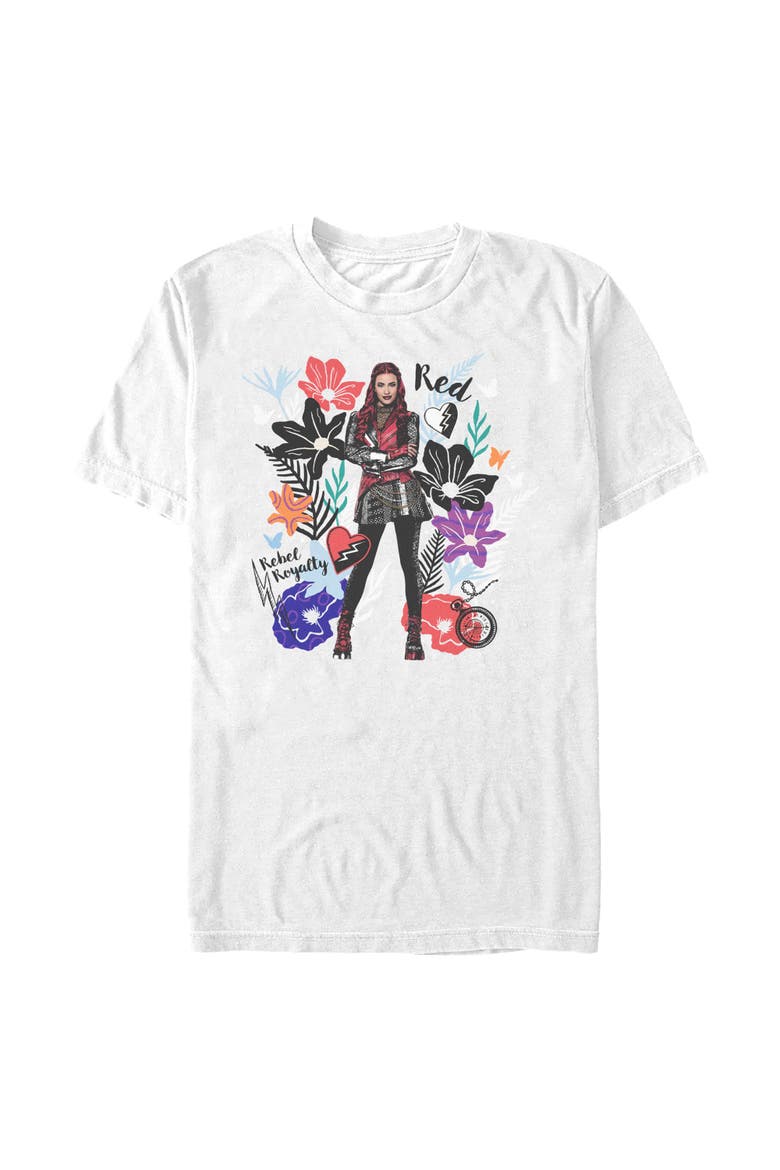 Men's Descendants Wicked Wonderland Rebel Royalty Portrait  Graphic T-Shirt, Main, color, White