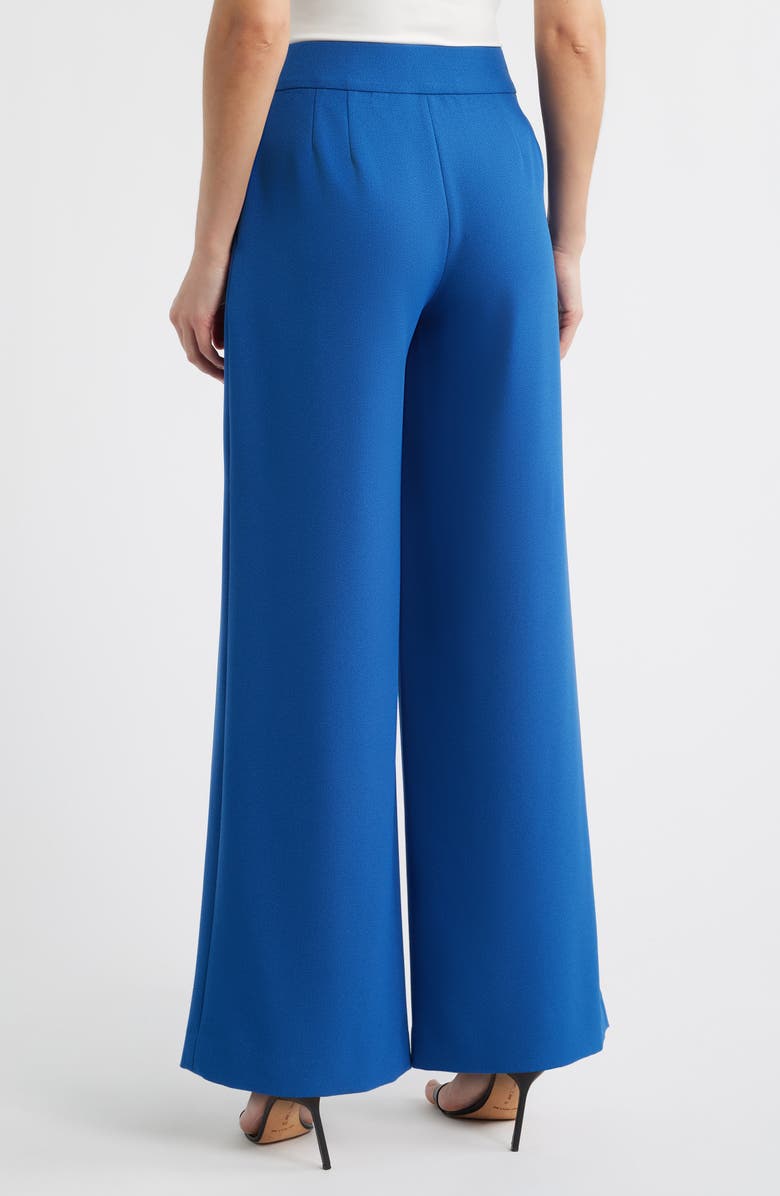Tahari ASL Wide Leg Pants, Alternate, color, Riverside Blue