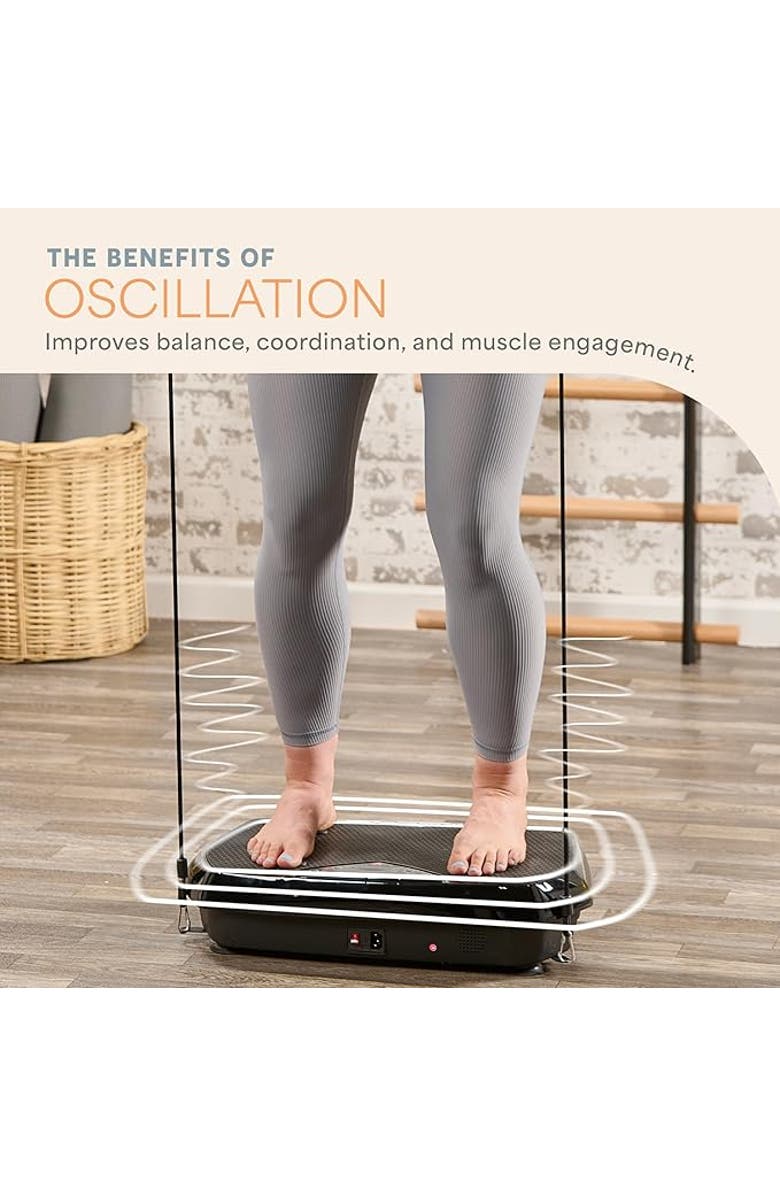 Lifepro Turbo 3D Vibration Plate Exercise Machine with Magnetic Acupoints, Alternate, color, Black