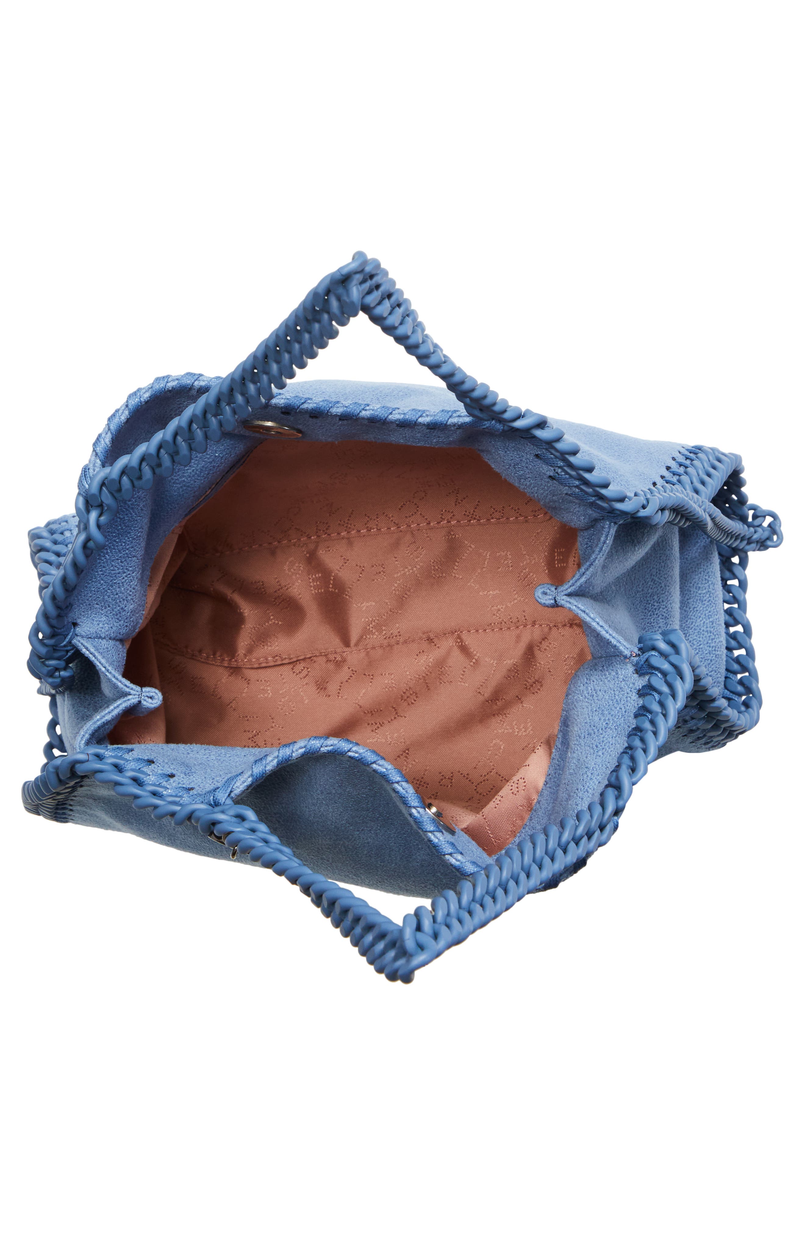 Stella McCartney Mini Falabella Shaggy Deer Faux Leather Tote, Alternate, color, 