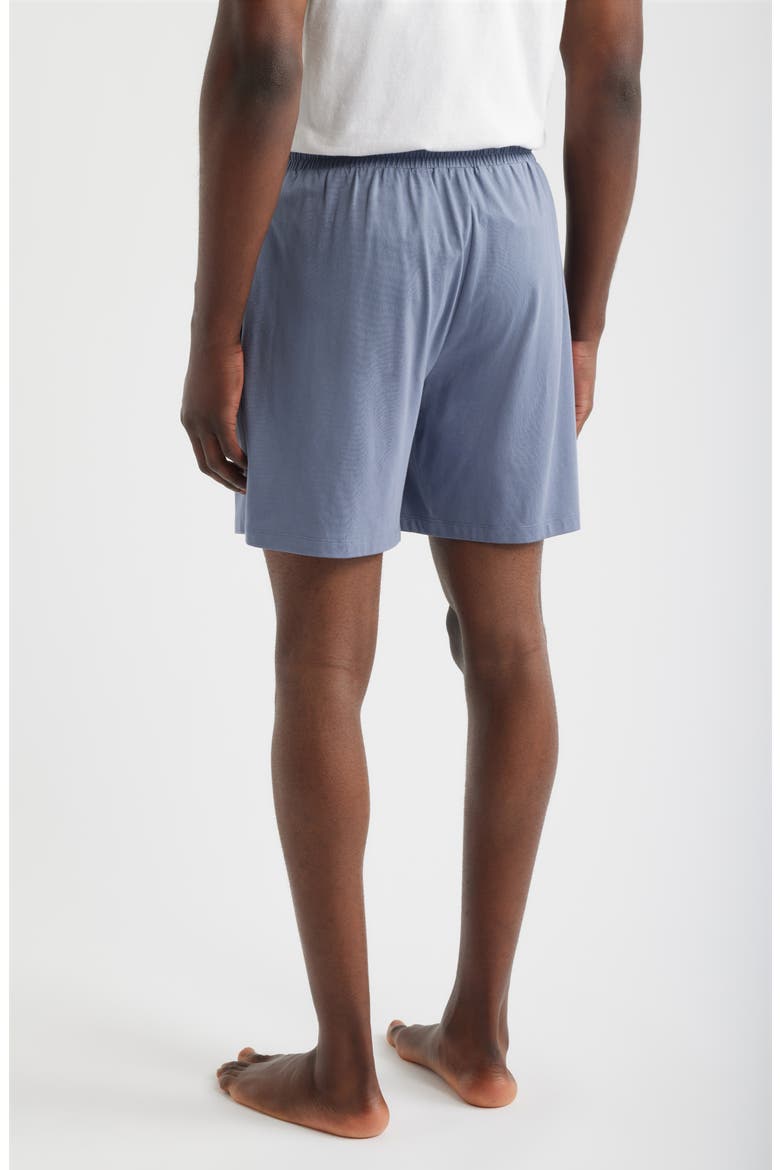 Cotton Blend Pajama Shorts, Alternate, color, GREY FOLKSTONE