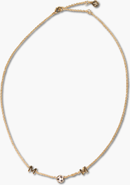 Nickel & Suede Soccer Mom Necklace