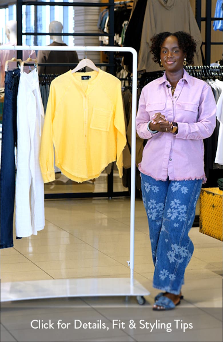 Chill Cotton Gauze Button-Up Shirt, sales video thumbnail