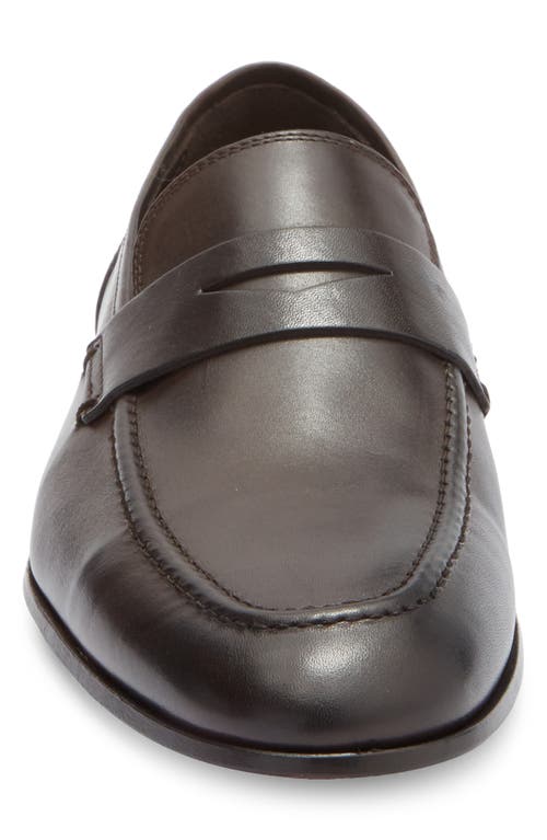To Boot New York Deville Leather Penny Loafer In Brown