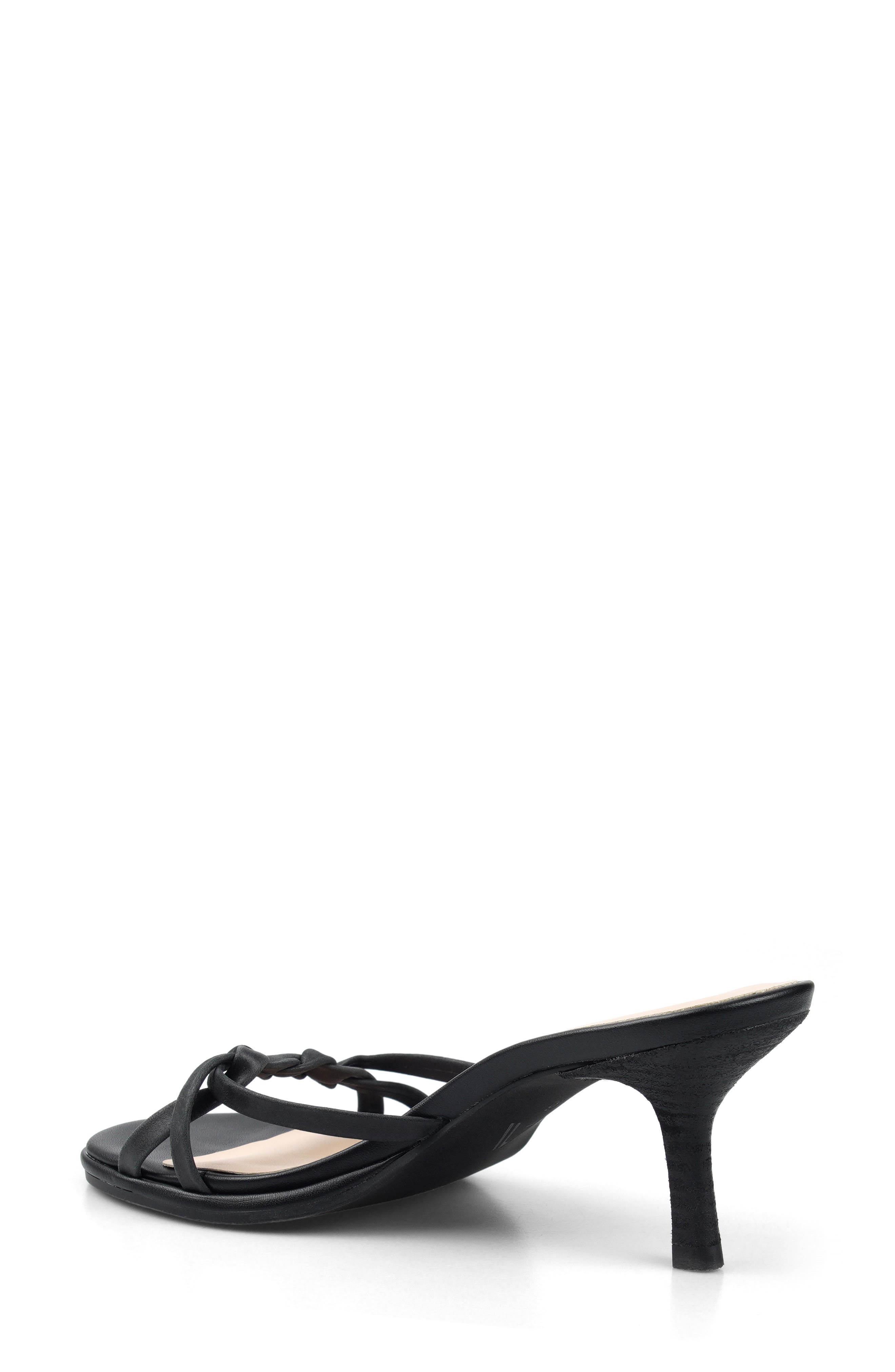 Pizz Kitten Heel Sandal, Alternate, color, BLACK LEATHER