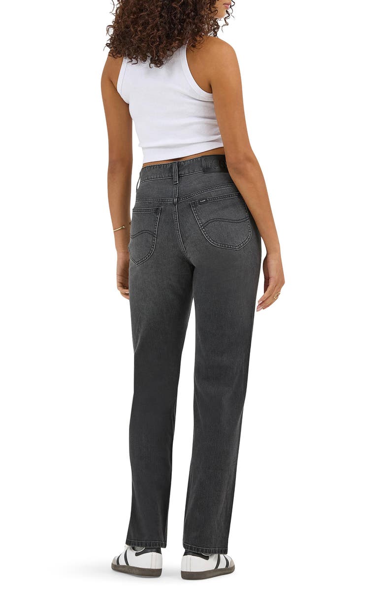 Lee Rider High Waist Straight Leg Jeans, Alternate, color, Night Rays