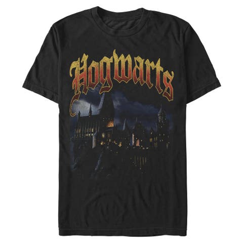 Men's Harry Potter Hogwarts In The Moonlight  Graphic T-Shirt