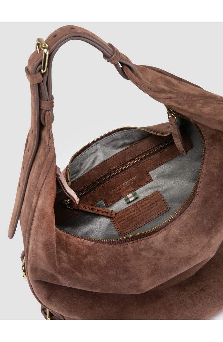 Officine Creative Julie 015 Crescent Shoulder Bag, Alternate, color, Brown