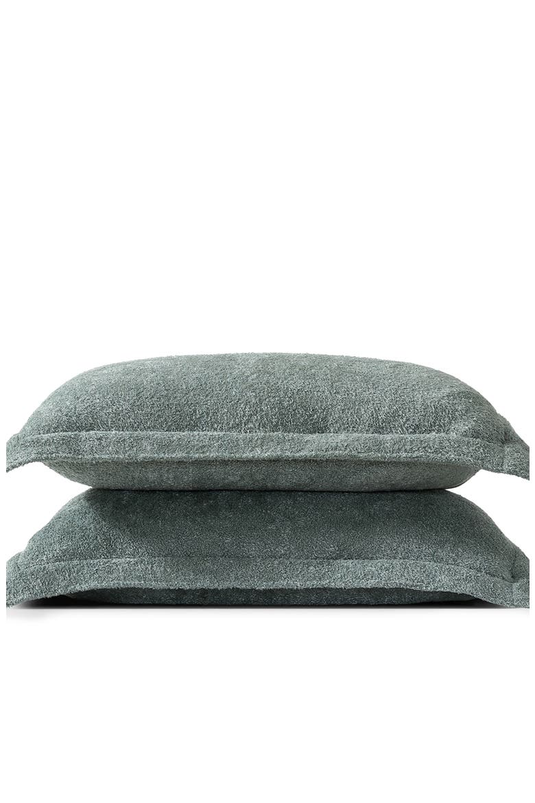Cloud Silque Set of 2 Shams, Alternate, color, SLATE GREY