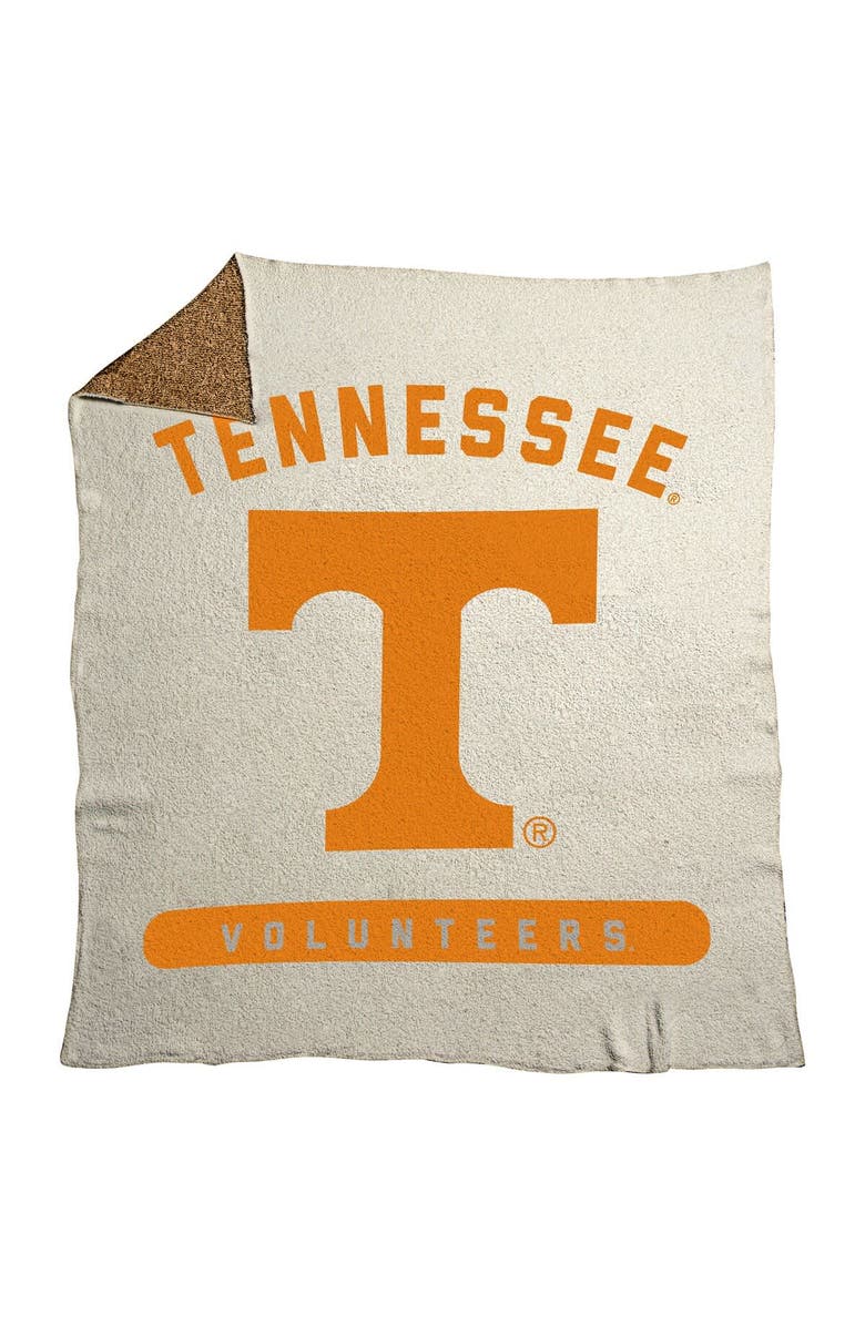 LOGO BRANDS Tennessee Volunteers 50" x 60" Luxe Dreams Throw Blanket, Main, color, Oatmeal