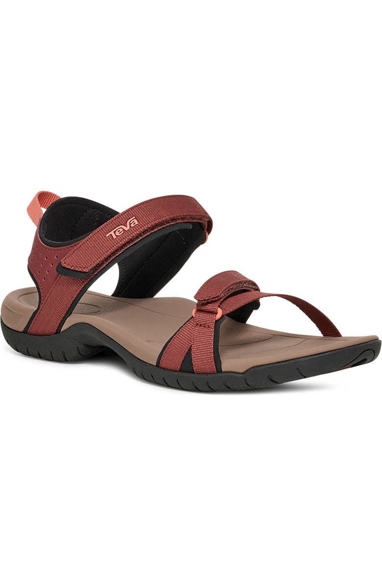 Teva Verra Sandal, Main, color, Mahogany / Blooming Dahlia