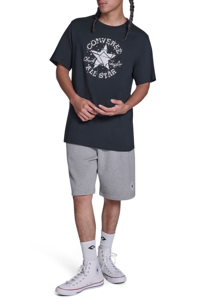 Broken Glass T-Shirt, Alternate, color, CONVERSE BLACK