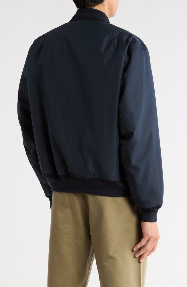 BUCK MASON Storm Stopper Water Repellent Bomber Jacket, Alternate, color, Air Force Navy