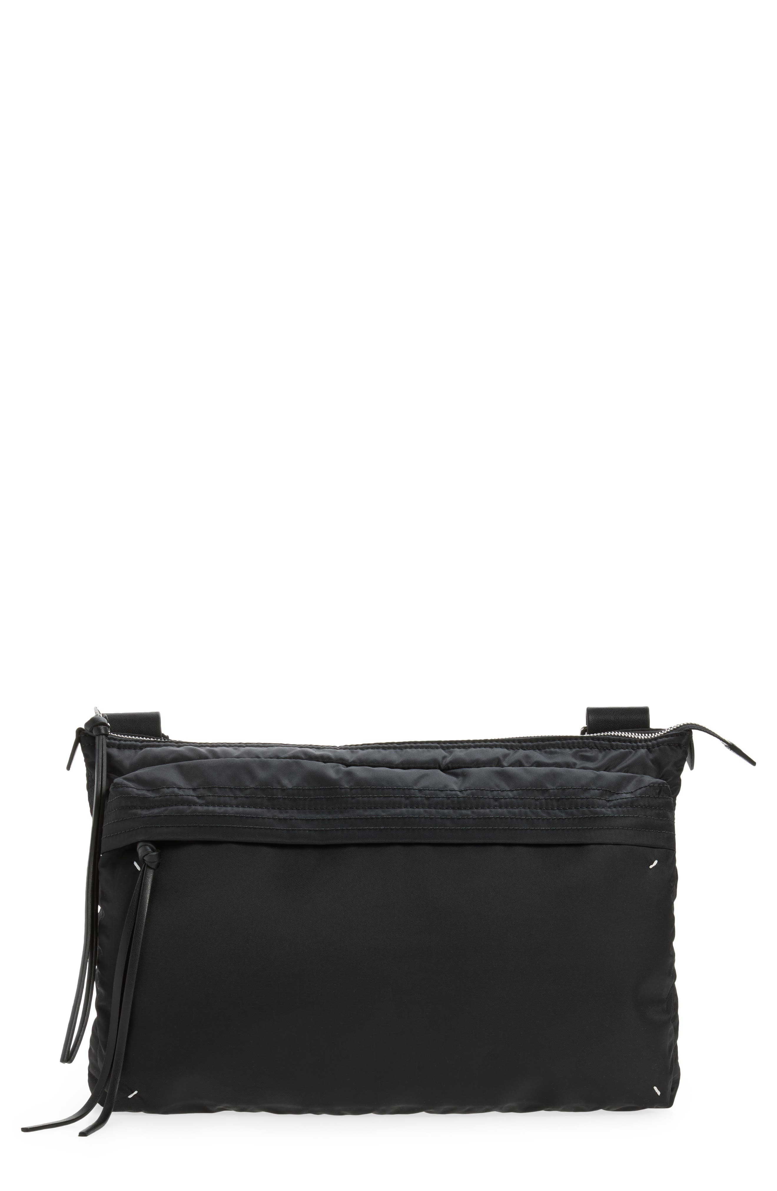 Zip East/West Computer Bag, Main, color, BLACK/ BLACK