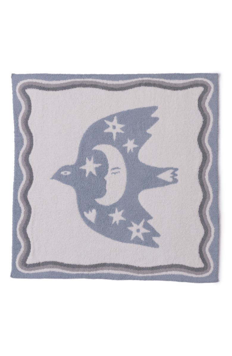 Barefoot Dreams<sup>®</sup> CozyChic<sup>®</sup> Desert Bird Receiving Blanket, Main, color, Surf Spray Multi