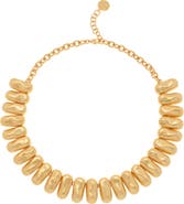 Reiss Tia Tumbled Metal Collar Necklace